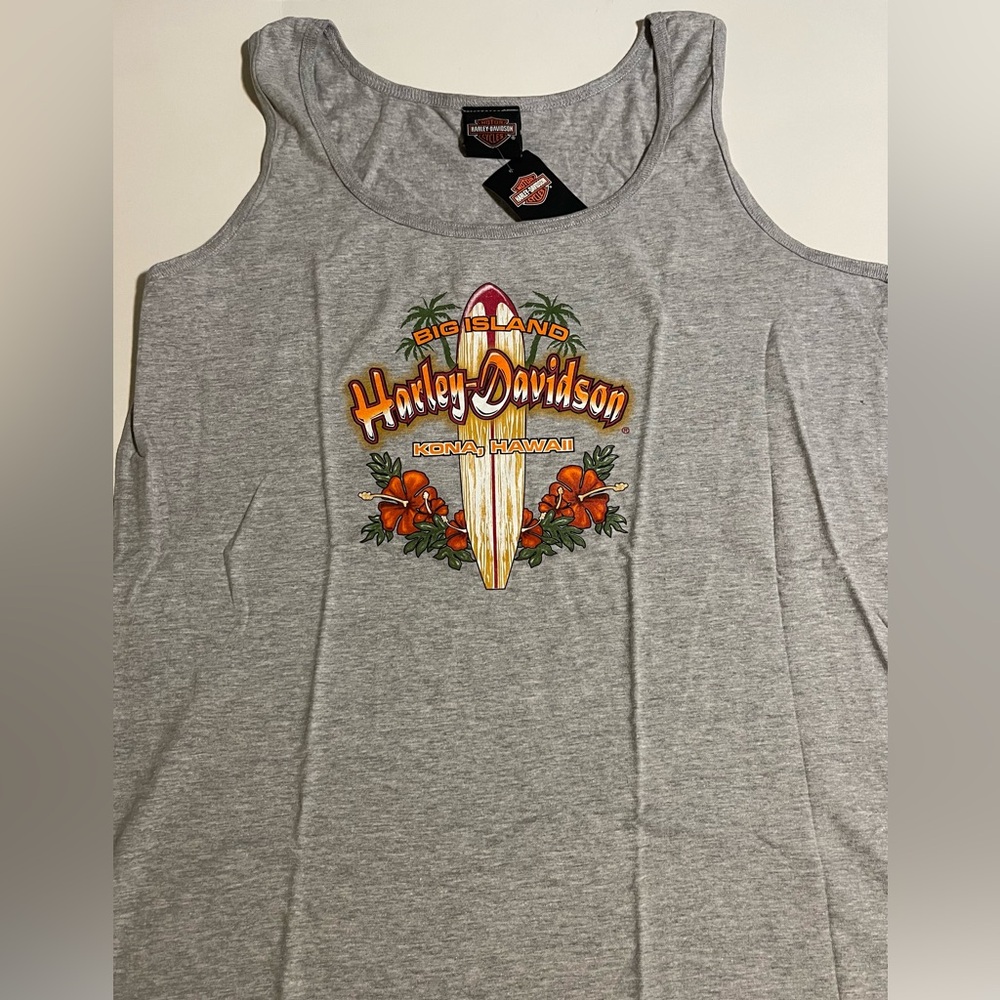 Harley Davidson Kona Hawaii Surf Womwns Tank Top-Large